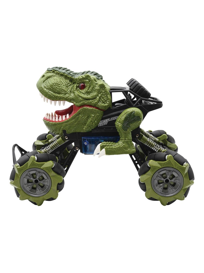 CROSSLANDER® Tirex, deriva multidirezionale con effetti luminosi e suoni di dinosauri Verde - Kiabi