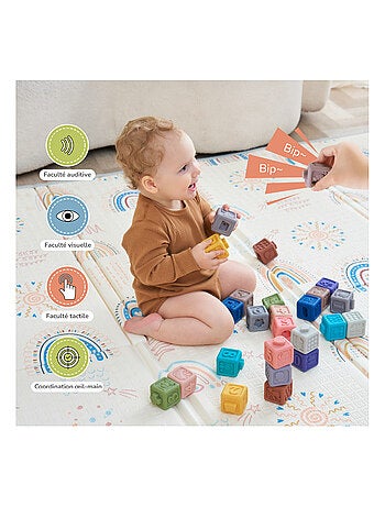 Cubi didattici da impilare con suoni - Gioco didattico | SUPERBE BEBE