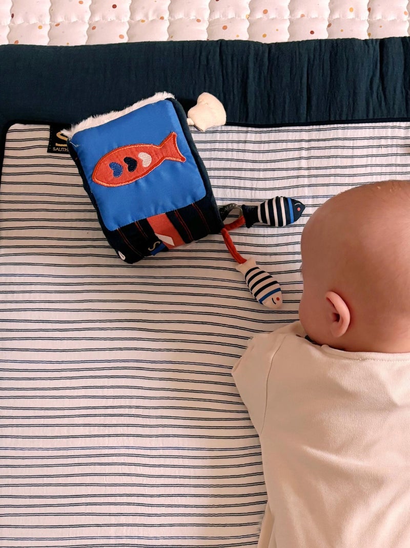 Cubo attività in velluto - SAUTHON Blu - Kiabi