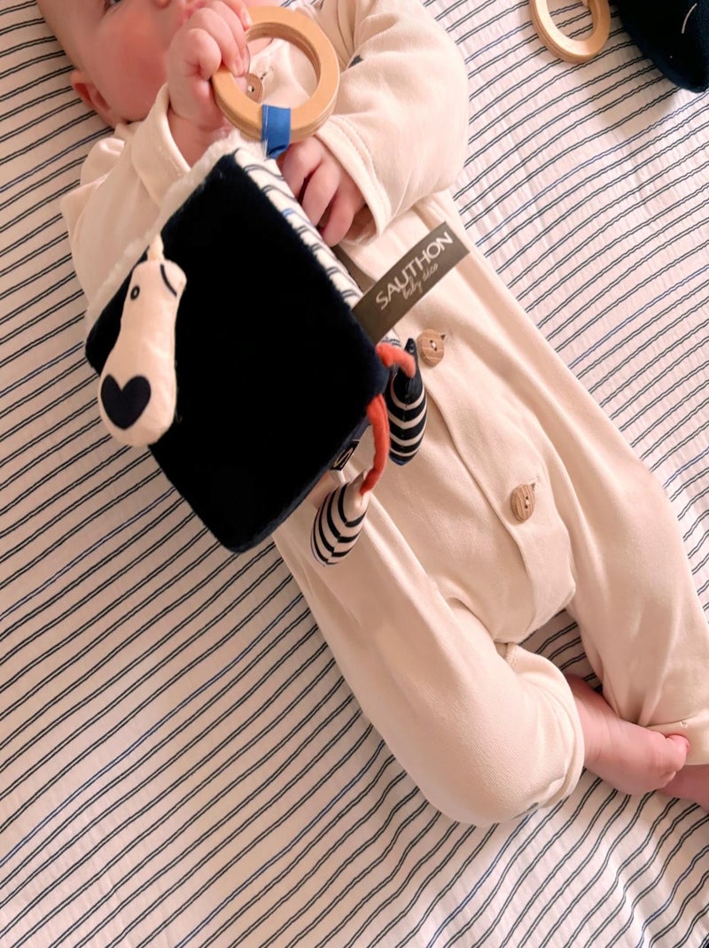 Cubo attività in velluto - SAUTHON Blu - Kiabi