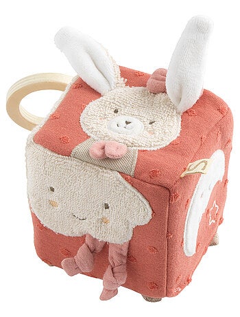 Cubo attività neonato in cotone - SAUTHON