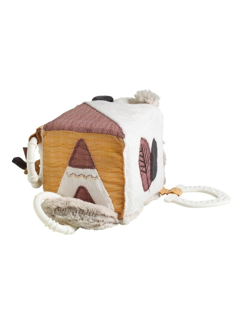 Cubo attività per bambini in velluto - SAUTHON Beige - Kiabi