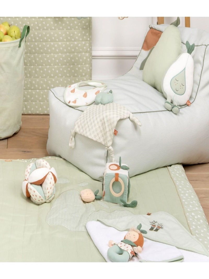 Cubo attività per bambini in velluto - SAUTHON Bianco - Kiabi
