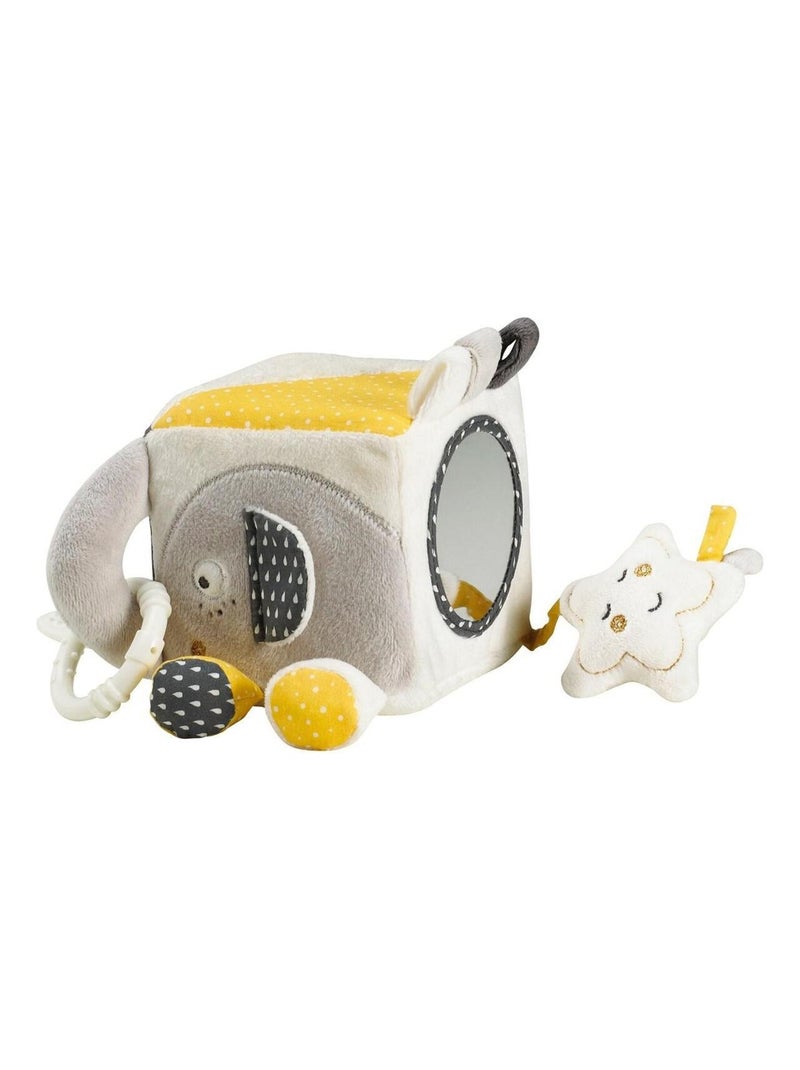 Cubo attività per bambini in velluto - SAUTHON Grigio - Kiabi