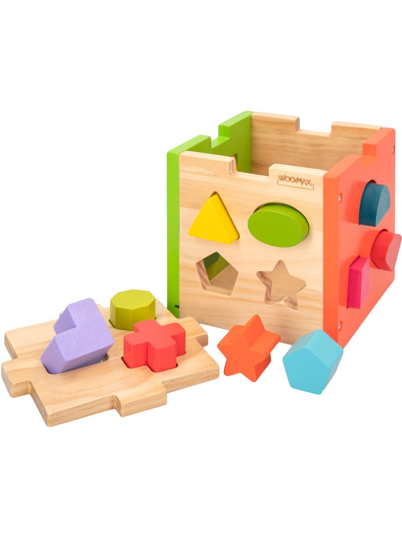Cubo di attività in legno per pezzi da incastrare WOOMAX N/D - Kiabi