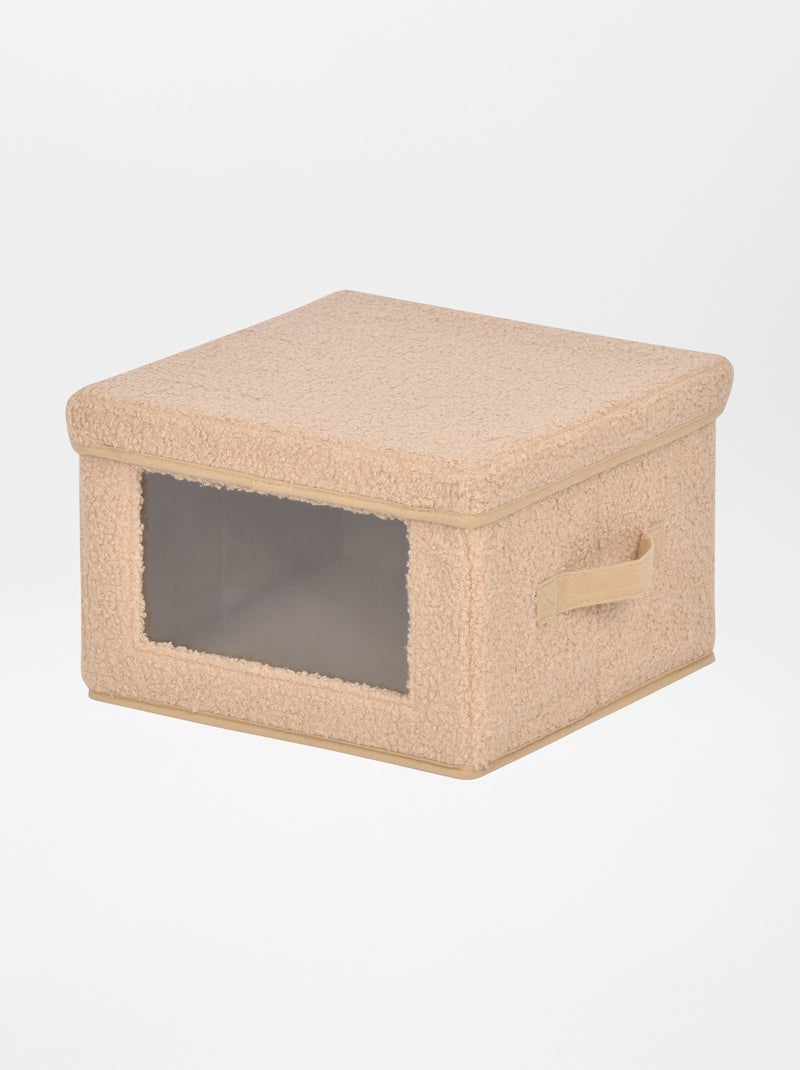 Cubo portaoggetti con finestra BEIGE - Kiabi