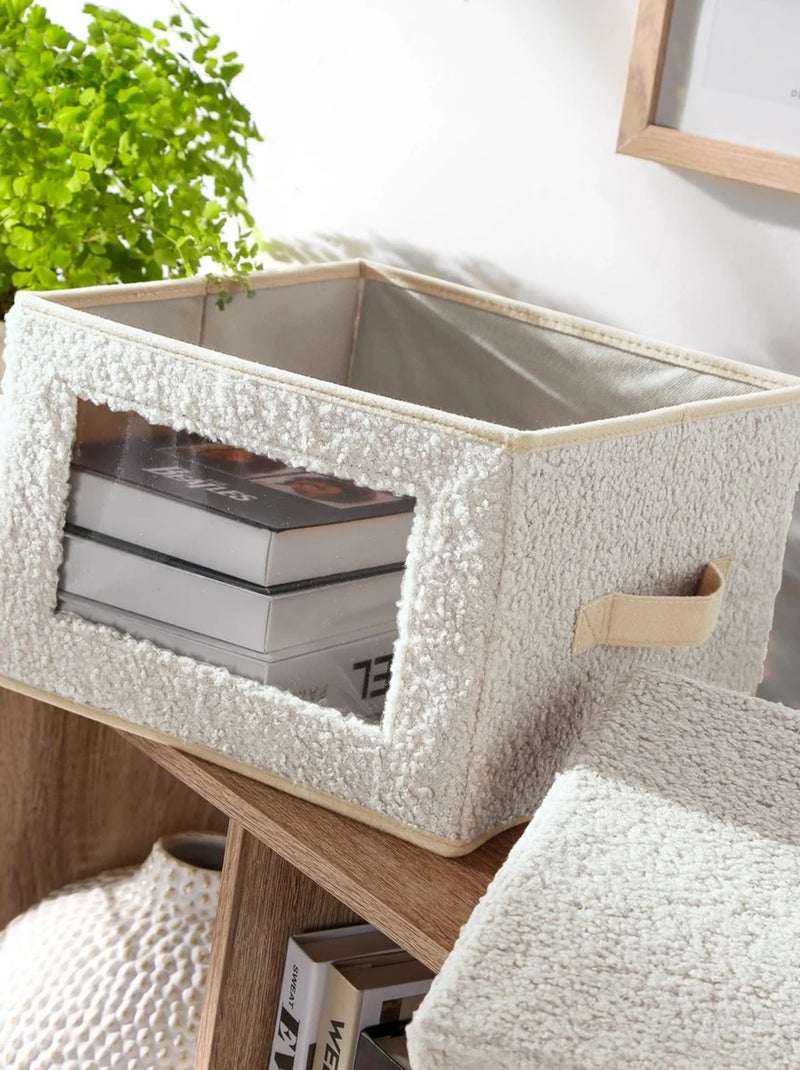 Cubo portaoggetti con finestra BIANCO - Kiabi