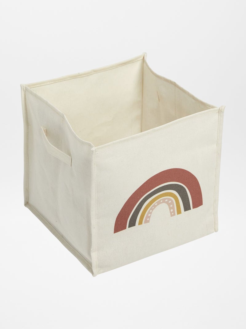 Cubo portaoggetti in tessuto BEIGE - Kiabi