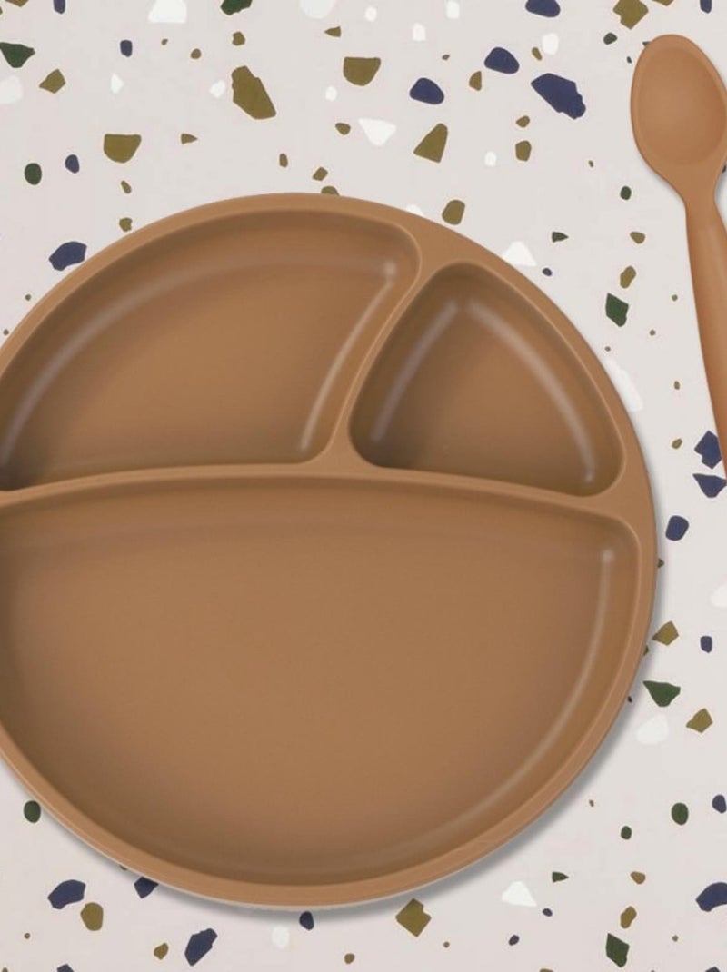 Cucchiaio per bambini in silicone | minikoioi | minikoioi Marrone caramello - Kiabi