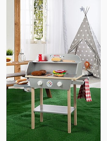 Cucina barbecue su piedistallo per bambini con 14 accessori – "Roba BBQ Grill