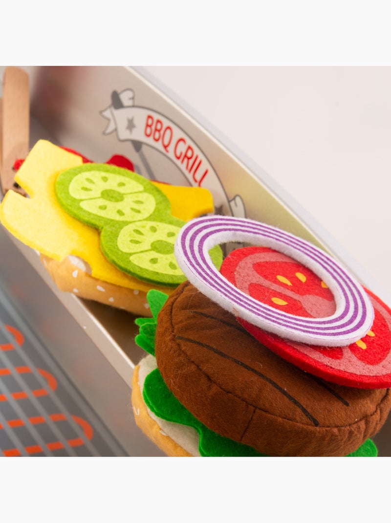 Cucina barbecue su piedistallo per bambini con 14 accessori – "Roba BBQ Grill" Grigio - Kiabi
