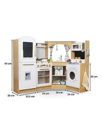 Cucina bimbi interattiva legno con LED e caffè Mamabrum