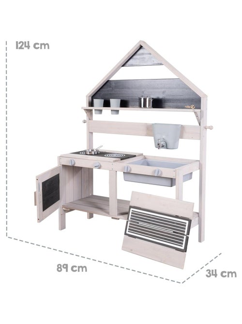 Cucina da esterno a forma di casetta per bambini con accessori – "Roba" - Kiabi
