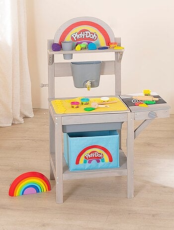 Cucina da esterno per bambini con kit pasta modellabile e accessori "Roba x Play‑Doh