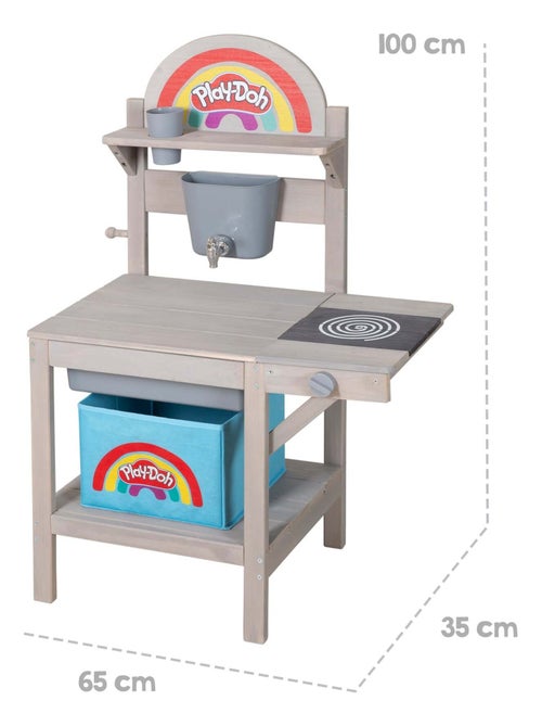 Cucina da esterno per bambini con kit pasta modellabile e accessori "Roba x Play‑Doh" - Kiabi