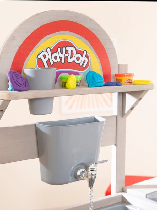 Cucina da esterno per bambini con kit pasta modellabile e accessori "Roba x Play‑Doh" - Kiabi