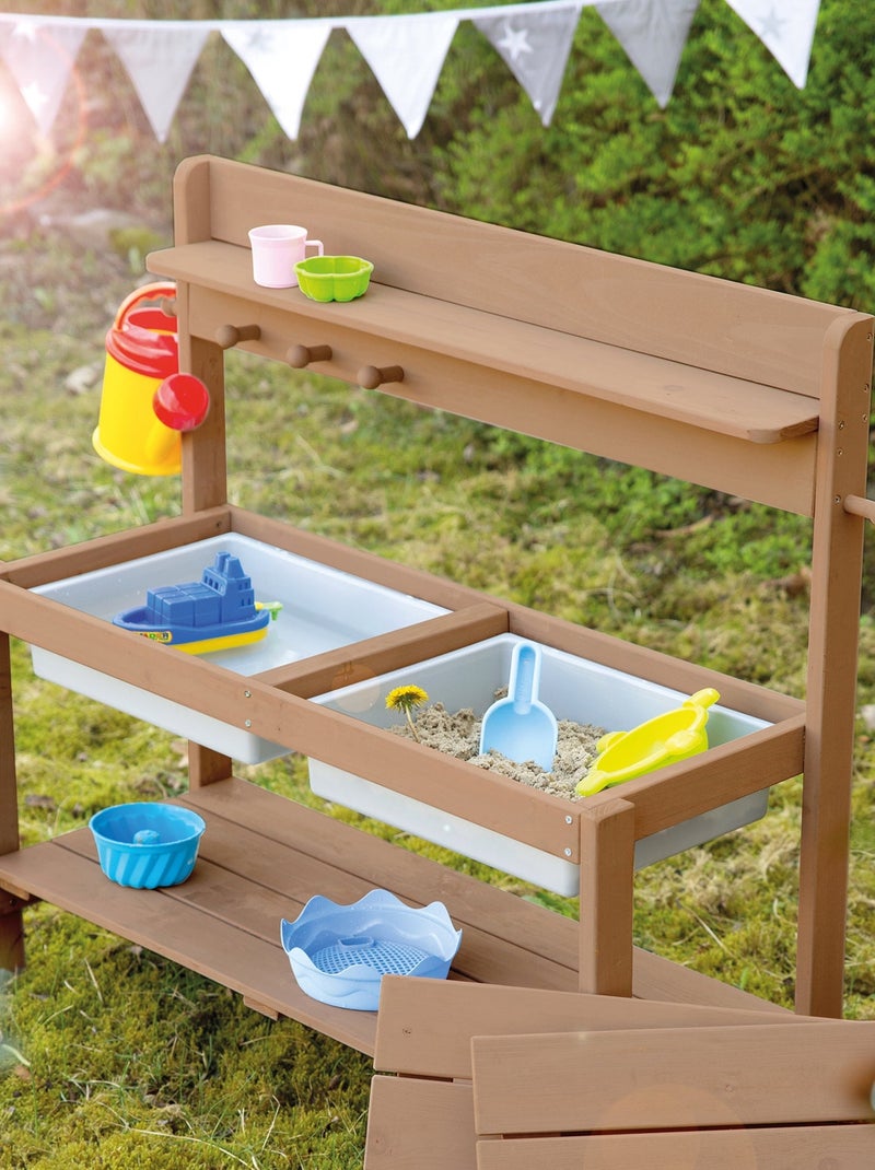 Cucina estiva per bambini in legno massello resistente alle intemperie – "Roba Fun Outdoor+" Marrone - Kiabi