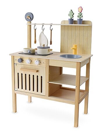 Cucina giocattolo in legno accessori gioco ruolo Mamabrum