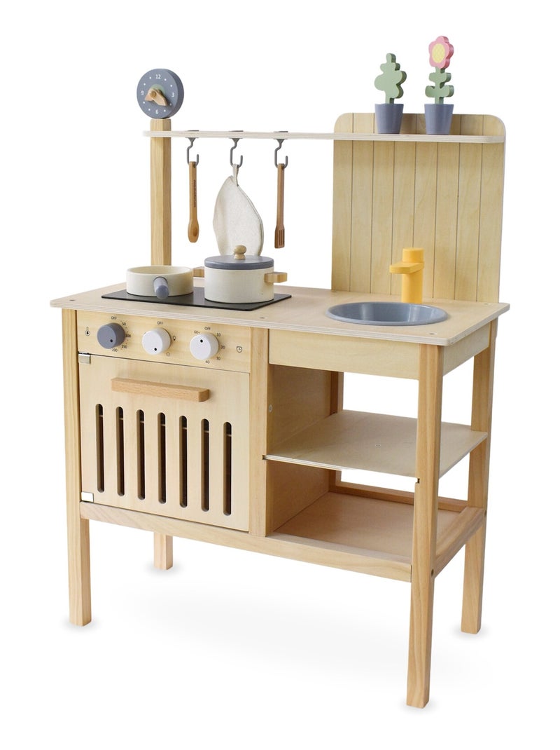 Cucina giocattolo in legno accessori gioco ruolo Mamabrum N/D - Kiabi