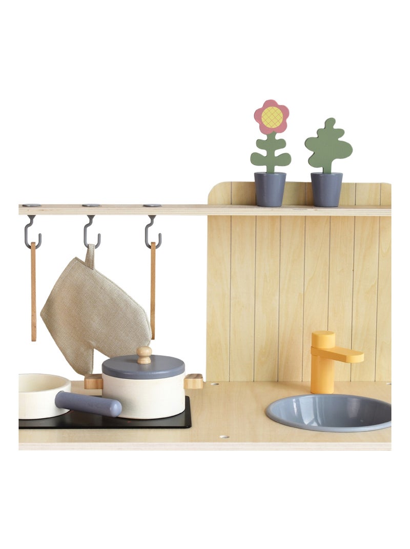 Cucina giocattolo in legno accessori gioco ruolo Mamabrum N/D - Kiabi
