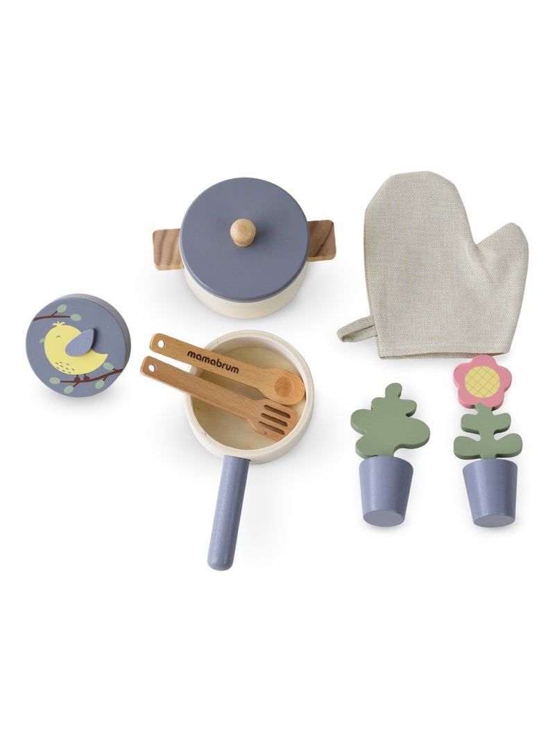 Cucina giocattolo in legno accessori gioco ruolo Mamabrum N/D - Kiabi