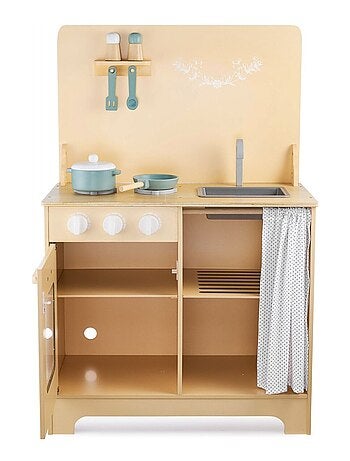 Cucina giocattolo in legno con LED e accessori Mamabrum