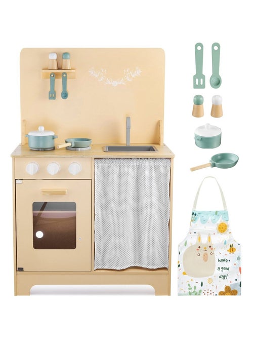 Cucina giocattolo in legno con LED e accessori Mamabrum - Kiabi