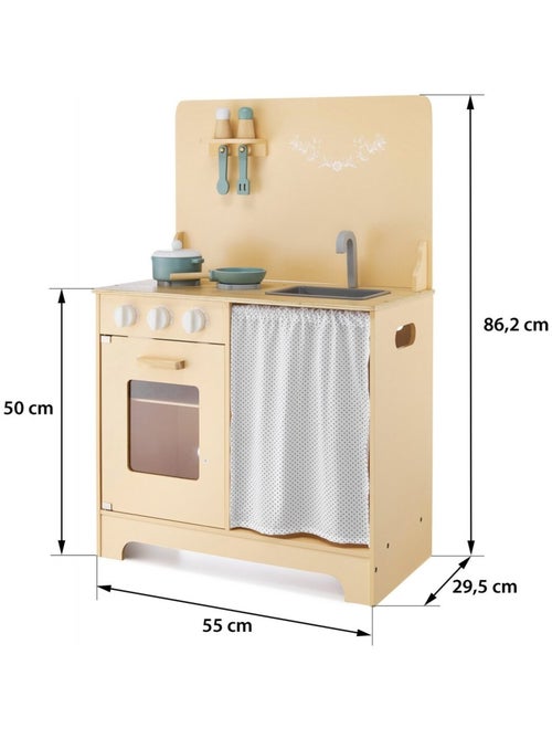 Cucina giocattolo in legno con LED e accessori Mamabrum - Kiabi
