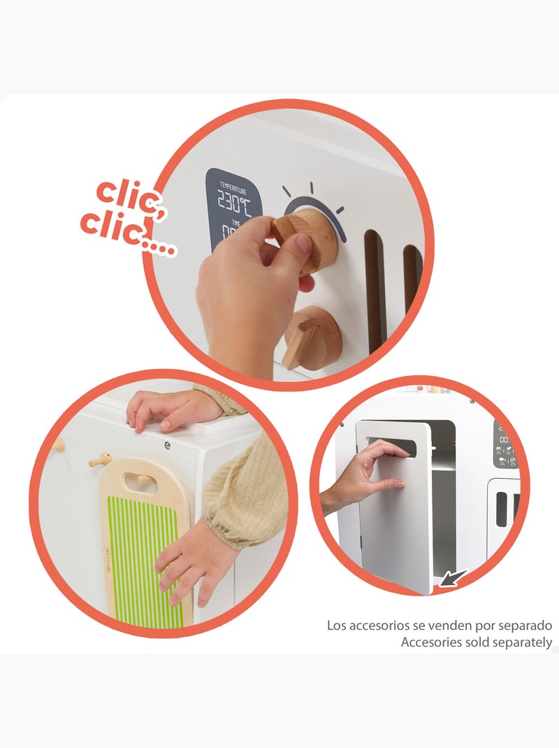 Cucina giocattolo in legno in stile retrò WOOMAX N/D - Kiabi