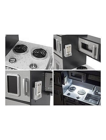 Cucina giocattolo legno con LED e grembiule 93x83 Mamabrum