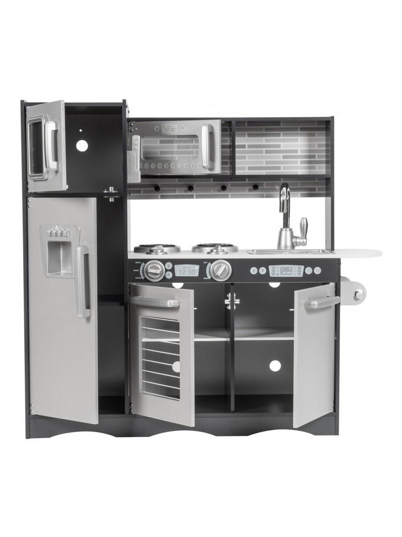 Cucina giocattolo legno con LED e grembiule 93x83 Mamabrum N/D - Kiabi
