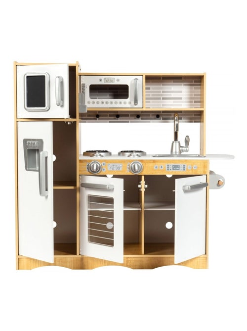 Cucina giocattolo XXL legno con LED e frigo Mamabrum - Kiabi