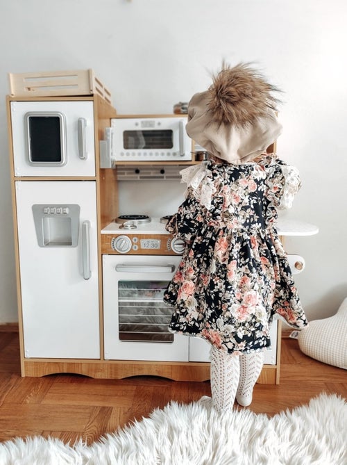 Cucina giocattolo XXL legno con LED e frigo Mamabrum - Kiabi