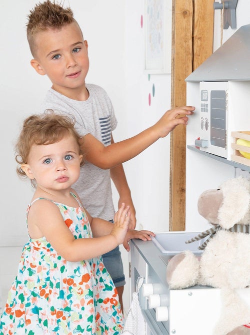 Cucina in legno per bambini con fornello e frigorifero per bambine e bambini – "Roba" - Kiabi