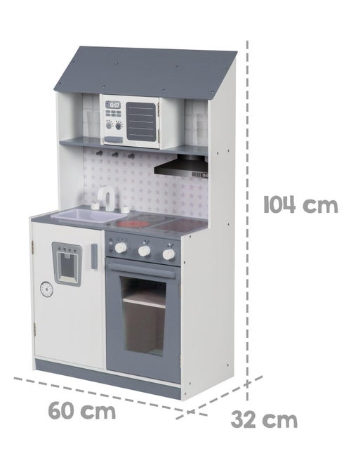Cucina in legno per bambini con fornello e frigorifero per bambine e bambini – "Roba" - Kiabi