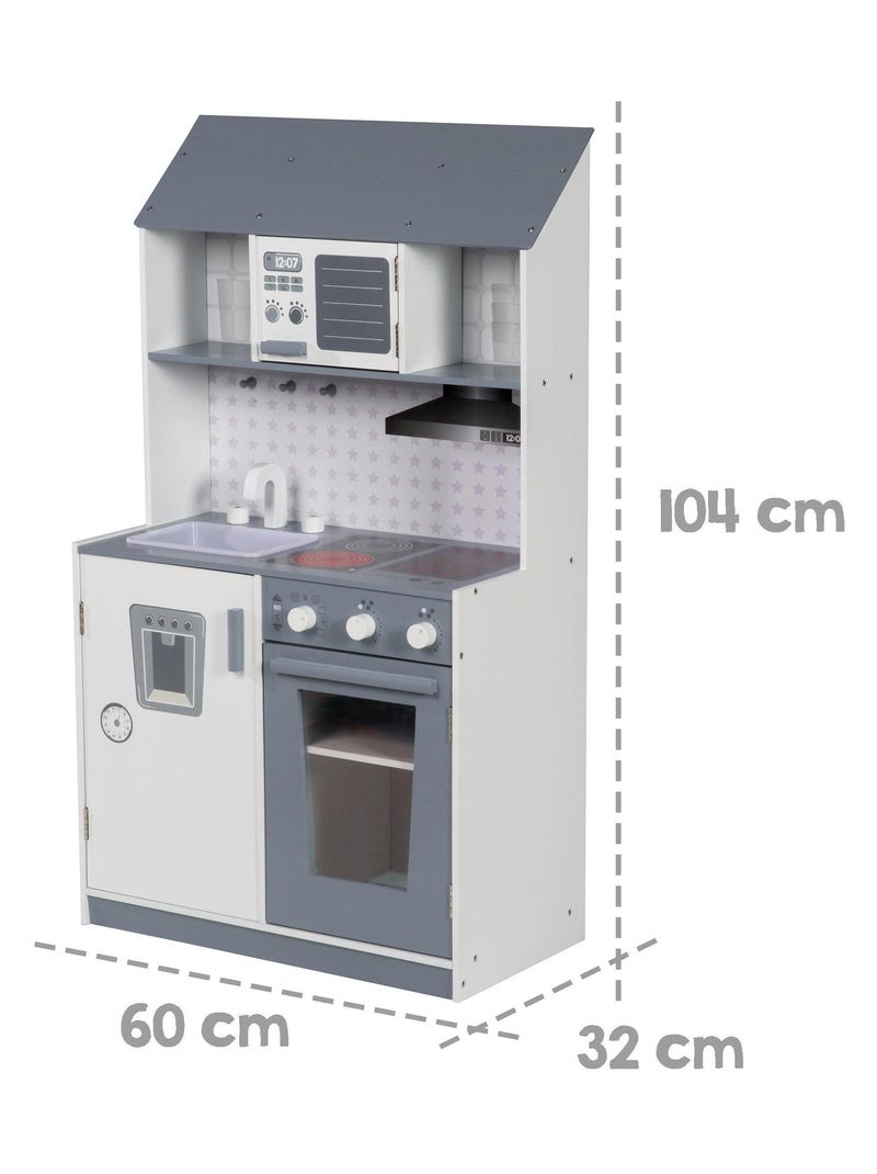 Cucina in legno per bambini con fornello e frigorifero per bambine e bambini – "Roba" N/D - Kiabi