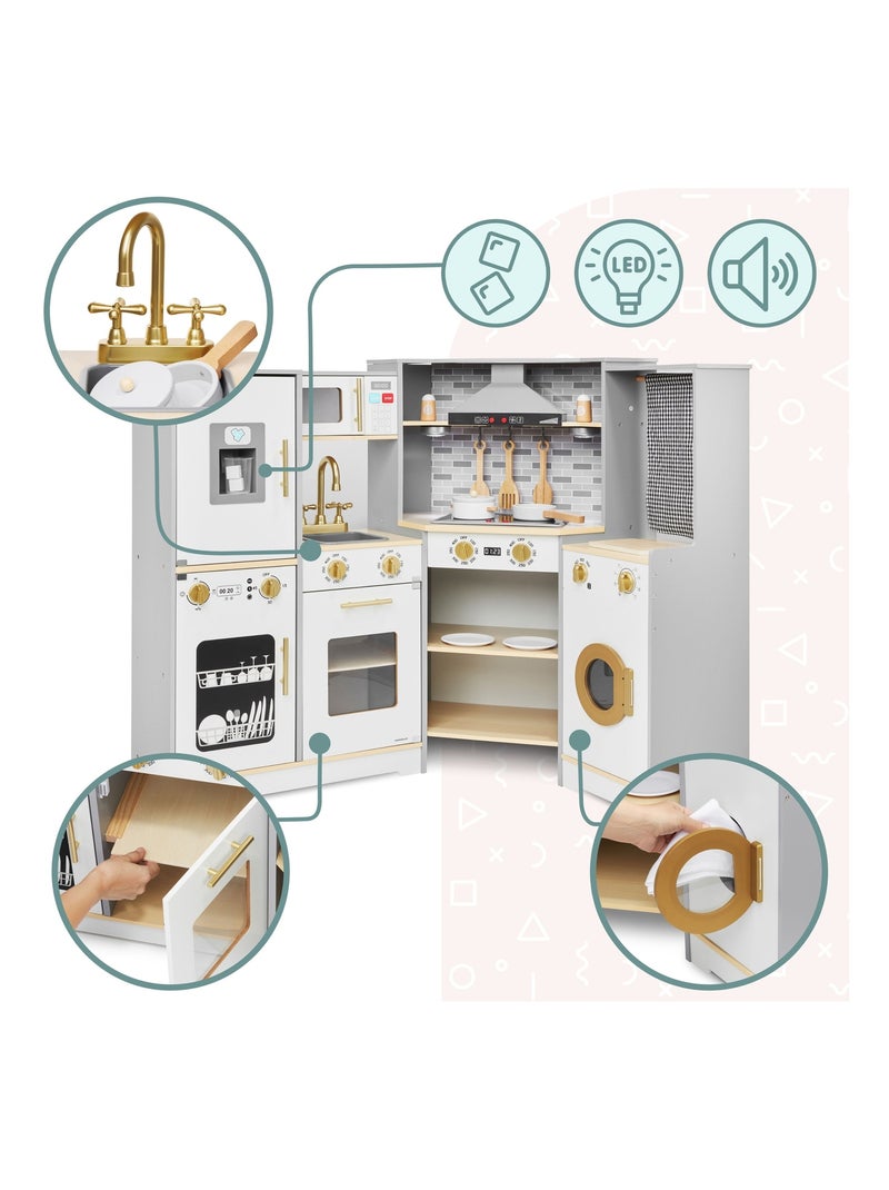 Cucina interattiva legno LED lavatrice lavastoviglie Mamabrum N/D - Kiabi