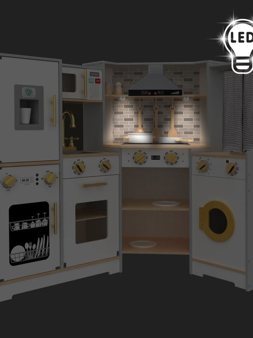 Cucina interattiva legno LED lavatrice lavastoviglie Mamabrum - Kiabi