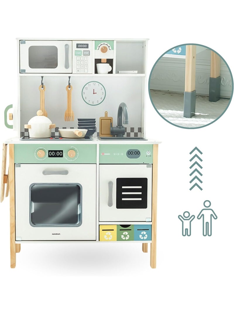 Cucina Montessori in legno interattiva per bambini 3+ con accessori e funzioni sonore N/D - Kiabi