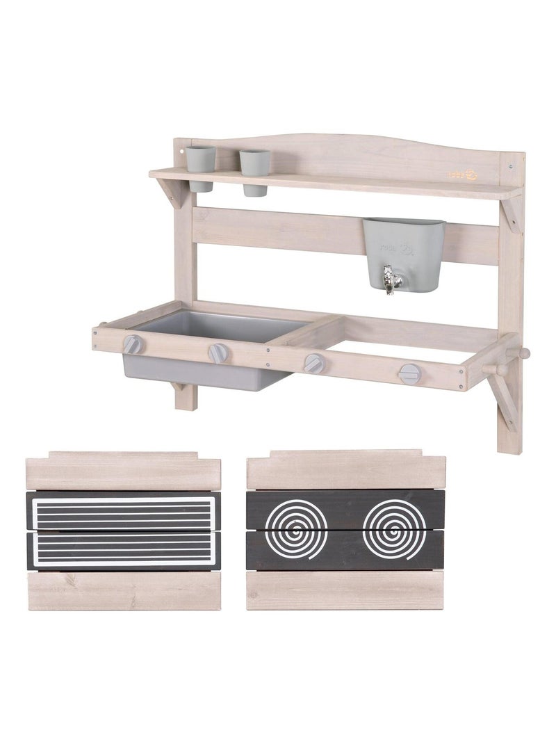 Cucina pensile per bambini – cucina da esterno in legno massello – "Roba" N/D - Kiabi