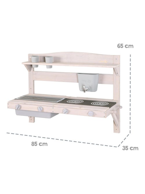 Cucina pensile per bambini – cucina da esterno in legno massello – "Roba" - Kiabi