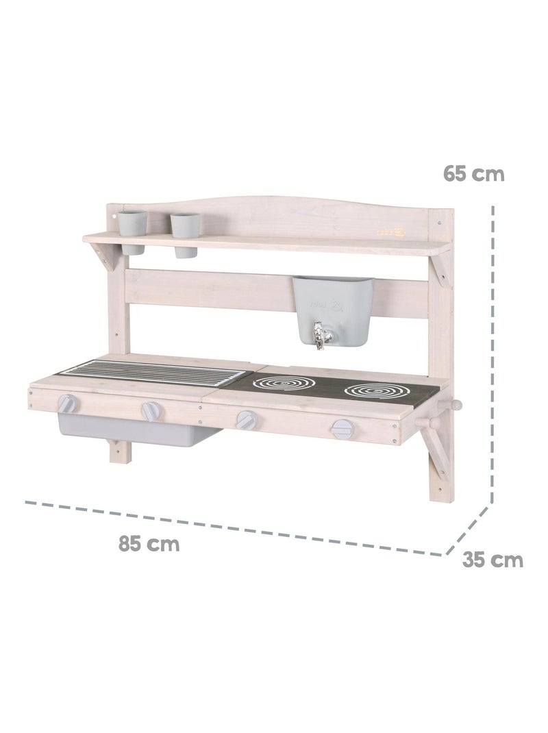Cucina pensile per bambini – cucina da esterno in legno massello – "Roba" N/D - Kiabi