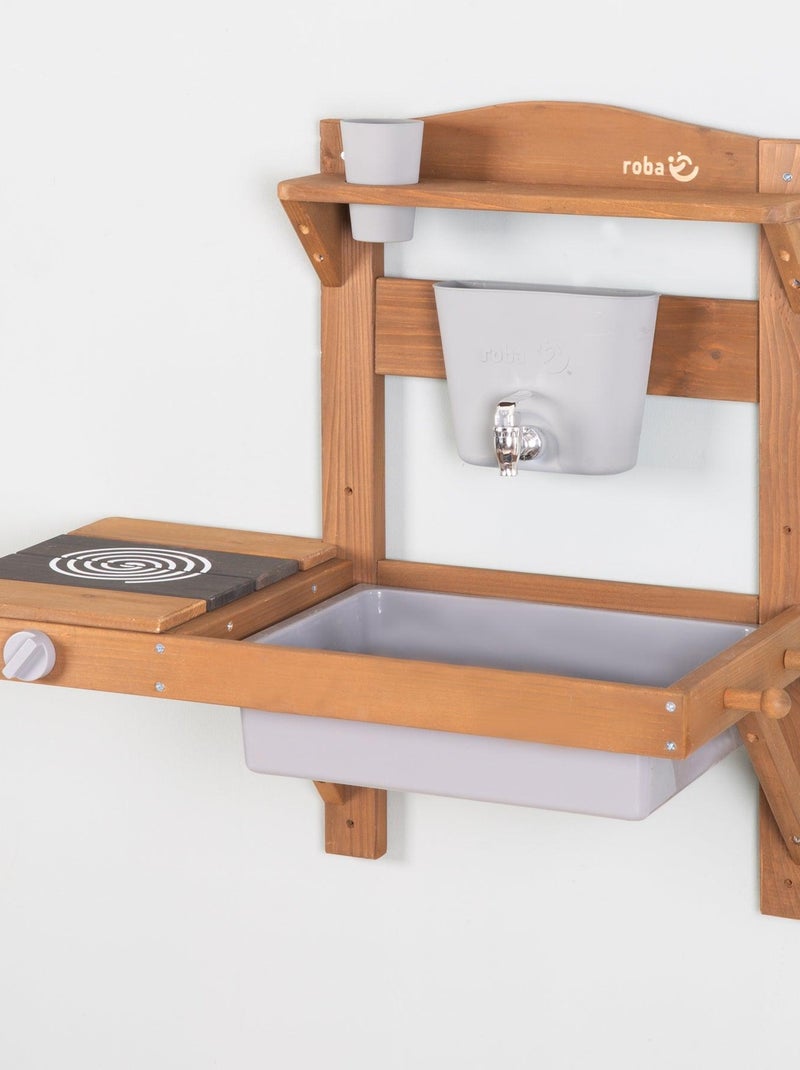 Cucina pensile per bambini – mini‑cucina da esterno in legno massello con accessori – "Roba" N/D - Kiabi
