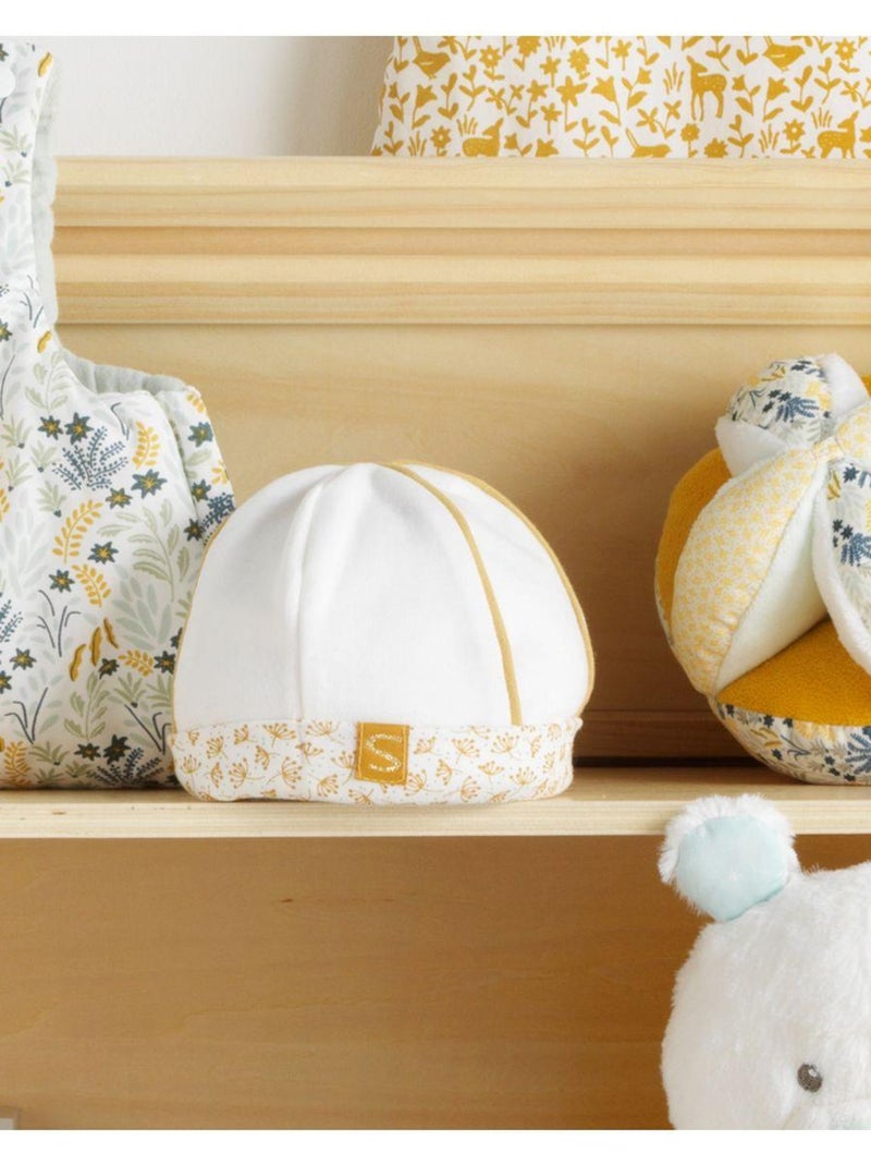 Cuffia nascita in - SAUTHON Bianco Giallo - Kiabi