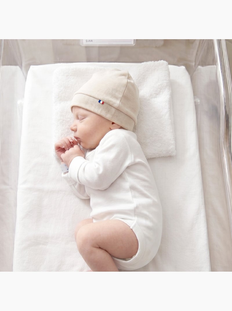 Cuffia per neonato in cotone jersey | sevira kids Beige - Kiabi
