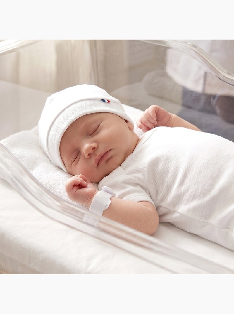 Cuffia per neonato in cotone jersey | sevira kids | sevira kids Bianco - Kiabi