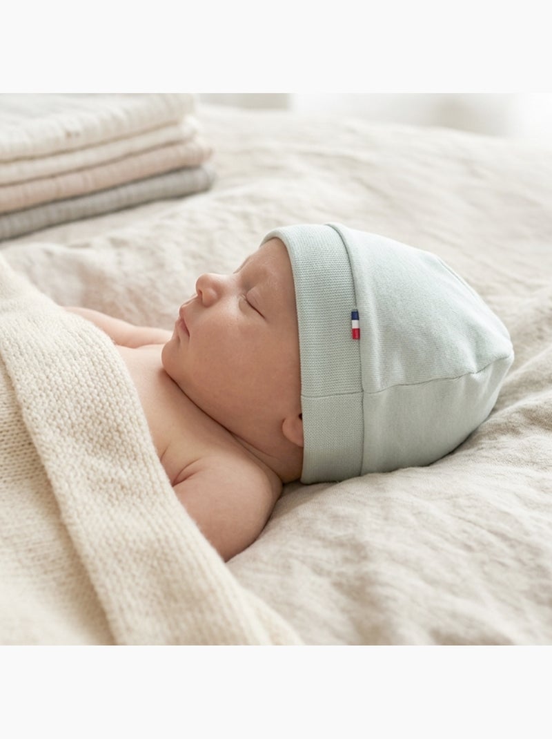 Cuffia per neonato in cotone jersey | sevira kids Verde - Kiabi