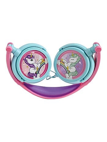 Cuffia stereo Unicorn pieghevole con cavo e limitazione sicura del volume