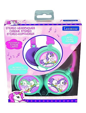 Cuffia stereo Unicorn pieghevole con cavo e limitazione sicura del volume