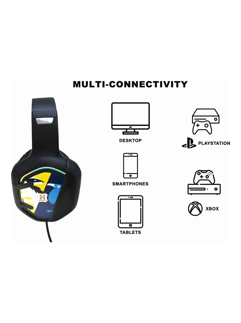 Cuffie da gioco cablate di Harry Potter con luci e microfono Nero - Kiabi